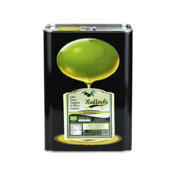 Olio extravergine di oliva biologico Raffaele da 3 LT
