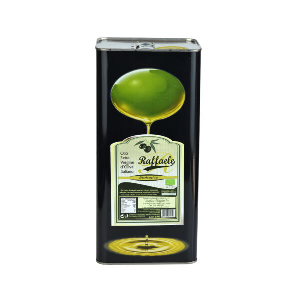 Olio extravergine di oliva biologico Raffaele da 5 LT
